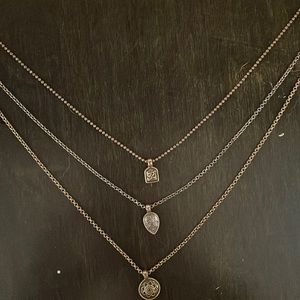 Lucky Brandy Necklace (silver and gold tones)